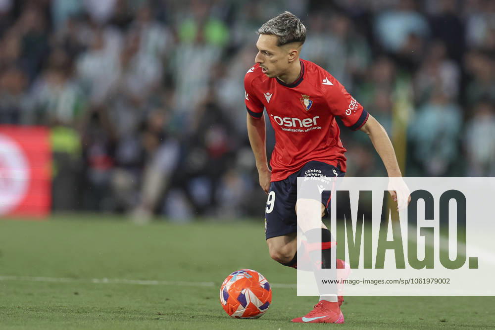 Real Betis-CA Osasuna. La Liga EA Sports match. Date 35 Bryan Zaragoza of CA Osasuna during the La Liga EA Sports match between Real Betis v CA Osasuna played at Benito Villamarin Stadium on 11 May 2025 in Barcelona, Spain. kpng
