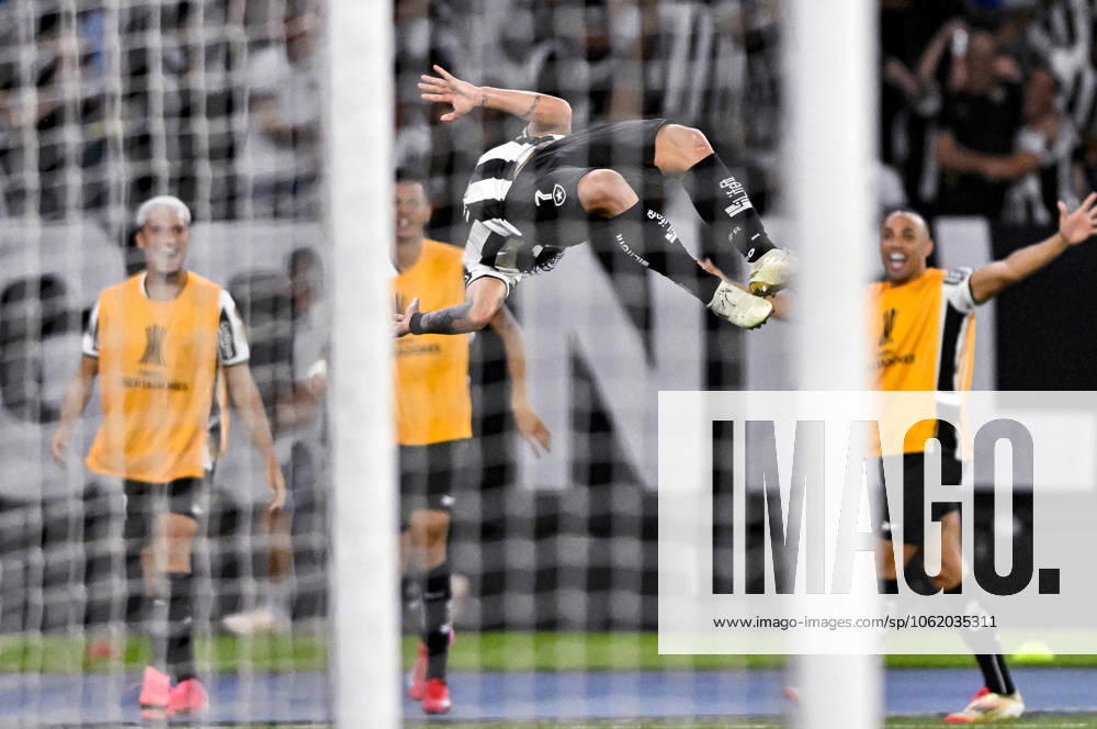 Estadio Olimpico Nilton Santos RIO DE JANEIRO, BRAZIL - MAY14: Artur Victor of Botafogo celebrates his goal during the Copa CONMEBOL Libertadores 2025 match between Botafogo and Estudiantes de La Plata on May 14, 2025 in Rio de Janeiro, Brazil. (Sports Press Photo SPP)