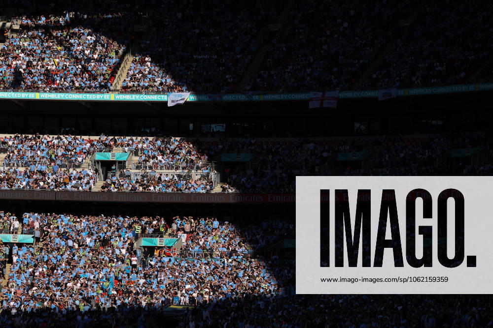Crystal Palace gegen Manchester City 17. Mai 2025, London FA-Cup-Finale Crystal Palace gegen Manchester City Gesamtansicht des Spiels im Wembley-Stadion Foto Jacques Feeney Abseits London UK