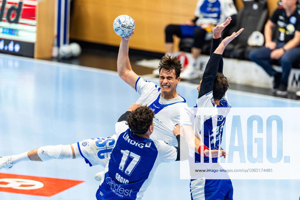 GER, Handball, Men, Season 24 25, 1 Daikin Handball Bundesliga, Matchday 30, ThSV Eisenach VfL Gummersbach Marko Grgic ThSV Eisenach,17 Julian Koester VfL Gummersbach Phillip Meyer ThSV Eisenach,27 99817 Eisenach Werner Assmann Halle Am Sportp Thueringen Germany