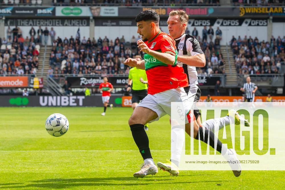 ALMELO, Stadium Asito, 18-05-2025 , season 2024 2025 , Dutch Eredivisie Football during the match Heracles - NEC , NEC Nijmegen player Basar Onal Heracles Almelo player Damon Mirani Heracles - NEC x29329587x