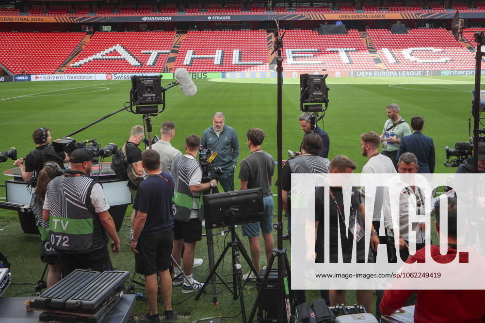Europa League Final Tottenham Hotspur Manager Ange Postecoglou media interview ahead of the UEFA Europa League Final, at the Estadio de San Mamés, Bilbao, Biscay, Spain on 20 May 2025 Credit: Phil Duncan Every Second Media Editorial use only. All images are copyright Every Second Media Limited. No images may be reproduced without prior permission.