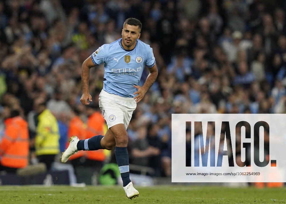 Manchester, England, 20th May 2025. Rodri of Manchester City makes his return to first team action during the Manchester City vs AFC Bournemouth Premier League match at the Etihad Stadium, Manchester. Picture credit should read: Andrew Yates Sportimage . SPI_056_AY_MAN_CITY_BOURNEMOUTH SPI-3952-0058