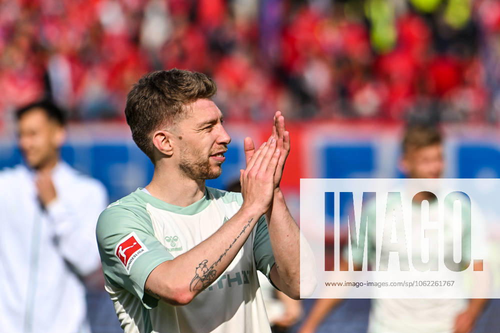 GER, 1 FBL, 1 FC Heidenheim 1846 vs SV Werder Bremen 17 05 2025, Voith Arena, Heidenheim, GER, 1 FBL, 1 FC Heidenheim 1846 vs SV Werder Bremen, in the picture Mitchell Weiser Werder Bremen, 8 nordphotoxGmbHx xHafner nph00200