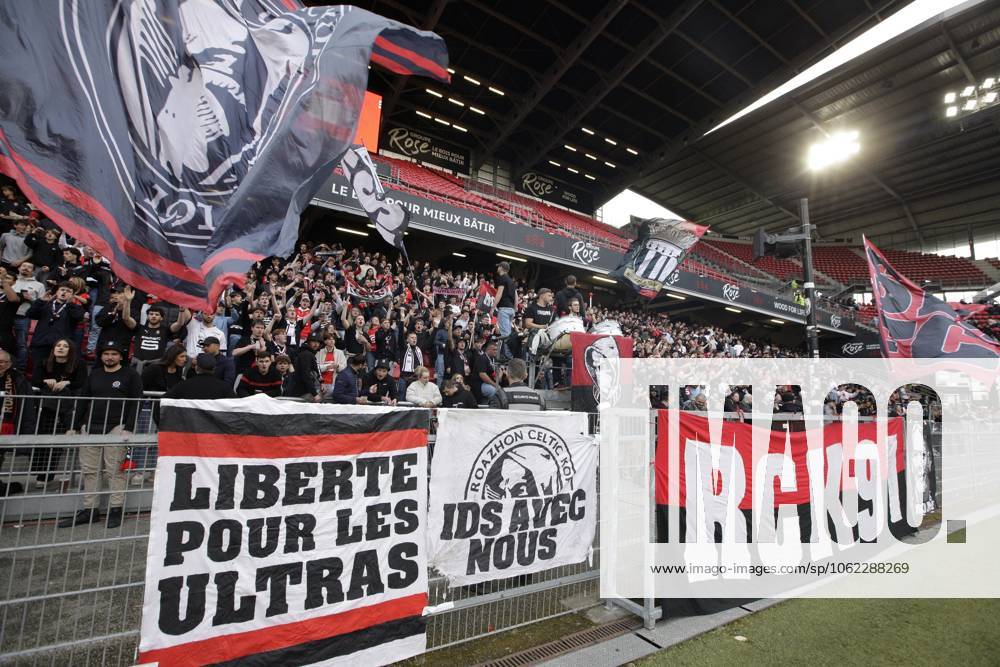 Supporters of Stade Rennais during the Challenge Espoirs 2025, Final football match between Stade Rennais and AS Monaco on 21 May 2025 at Roazhon Park in Rennes, France - Photo Julien Kammerer PsnewZ