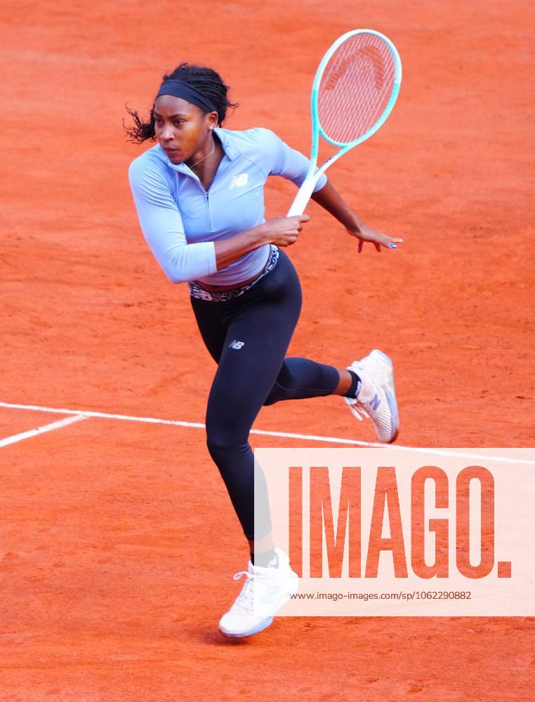 Coco Gauff French Open Tennis, Thursday Previews, Qualifying and Practice, Tennis, Roland Garros, Paris, France