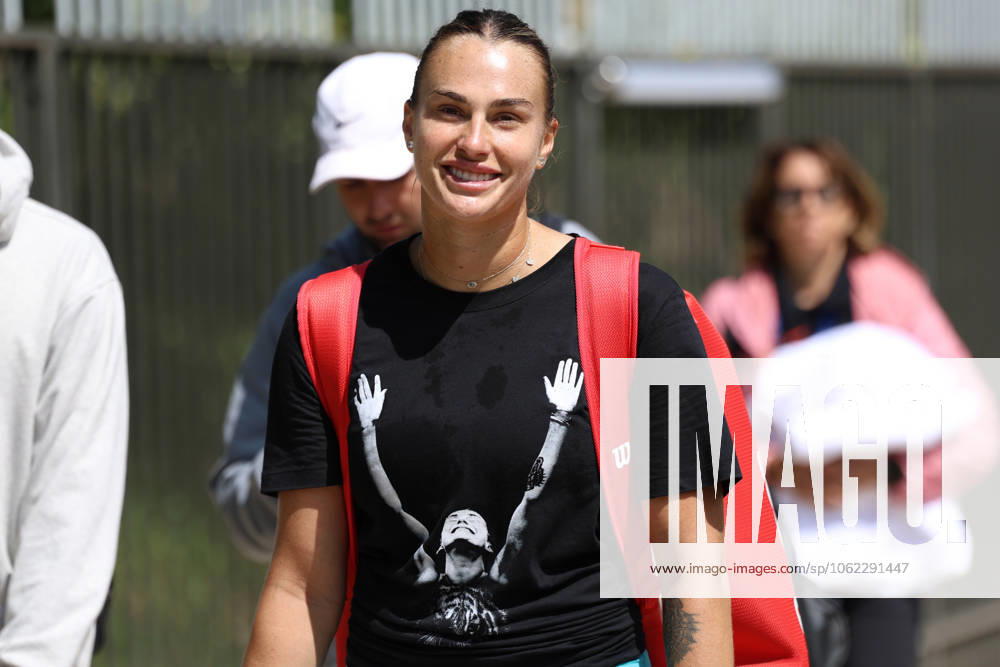 ARYNA SABALENKA after practice session of French Open 2025 at Roland Garros in Paris. Paris France - ZUMAc278 20250522_zsp_c278_025