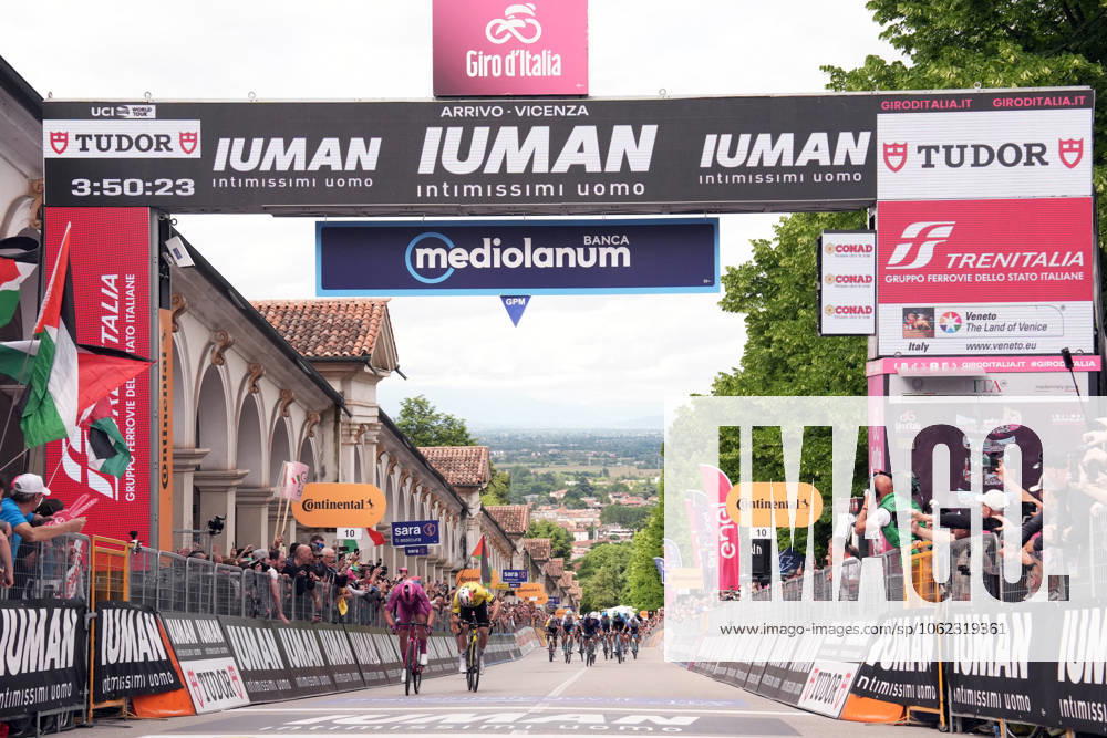 Pedersen Mads of Lidl-Trek cyclamen jersey winner of the stage during the stage 13 of the Giro dItalia from Rovigo to Vicenza, Italy - Friday, May 23, 2025. - cycling.