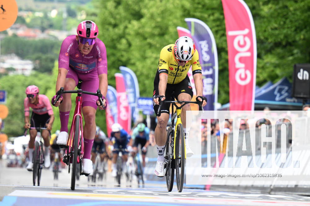 Giro D italia; Tappa 13 Rovigo - Vicenza; 2025, Lidl - Trek; 2025, Visma - Lease A Bike; Pedersen, Mads; Van Aert, Wout; Vicenza - Monte Berico;