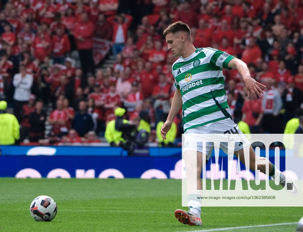 UK: Aberdeen v Celtic, Scottish Cup Final at Hampden Park, Glasgow, Scotland on 24 May 2025: Pictured: Johnny Kenny (Celtic) Glasgow Hampden Park Scotland