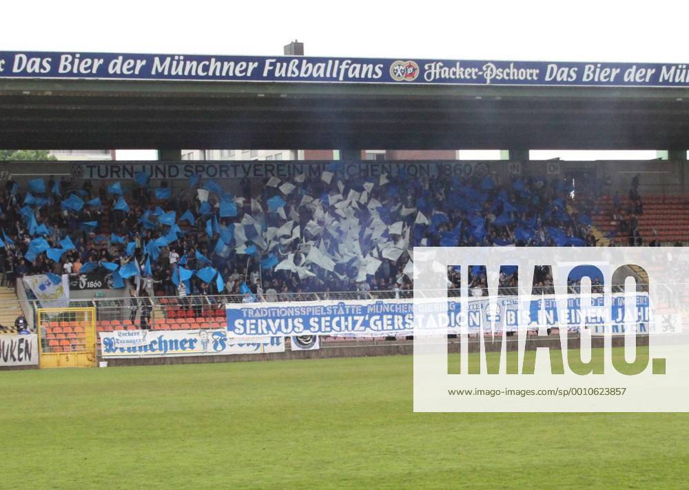 1860 II-Fans: Servus Sechzgerstadion bis in einem Jahr Fussball Regionalliga Süd München Grünwalderstadion 18.05.2012 TSV 1860 München II - FSV Frankfurt II