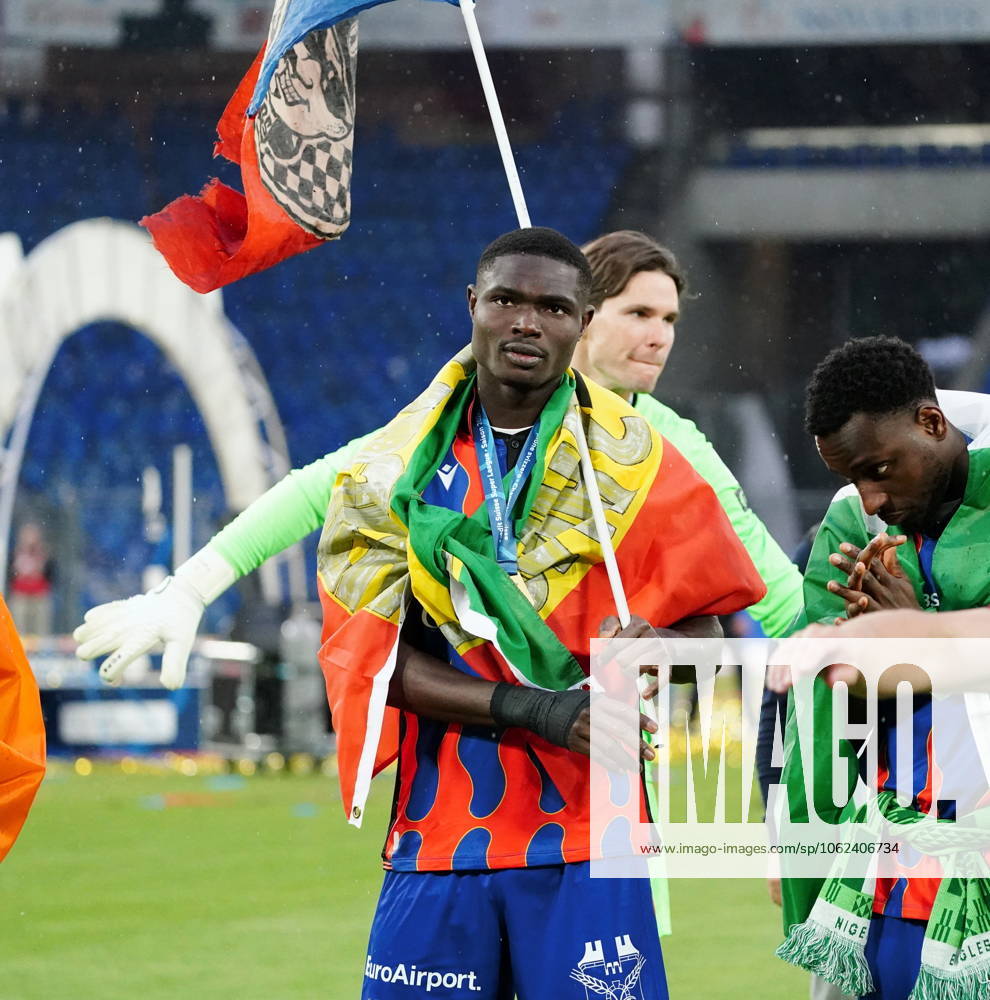 St Jakob Park Basel Football Mens Super League Season 2024 2025 FC Basel FC Luzern Picture Jonas Adjetey FC Basel Action