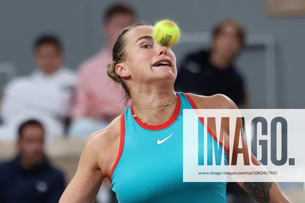 ARYNA SABALENKA during the match against Kamilla Rakhimova in the first round of French Open 2025 at Roland Garros in Paris. Sabalenka won 6:1, 6:0 Paris France - ZUMAc278 20250525_zsp_c278_007