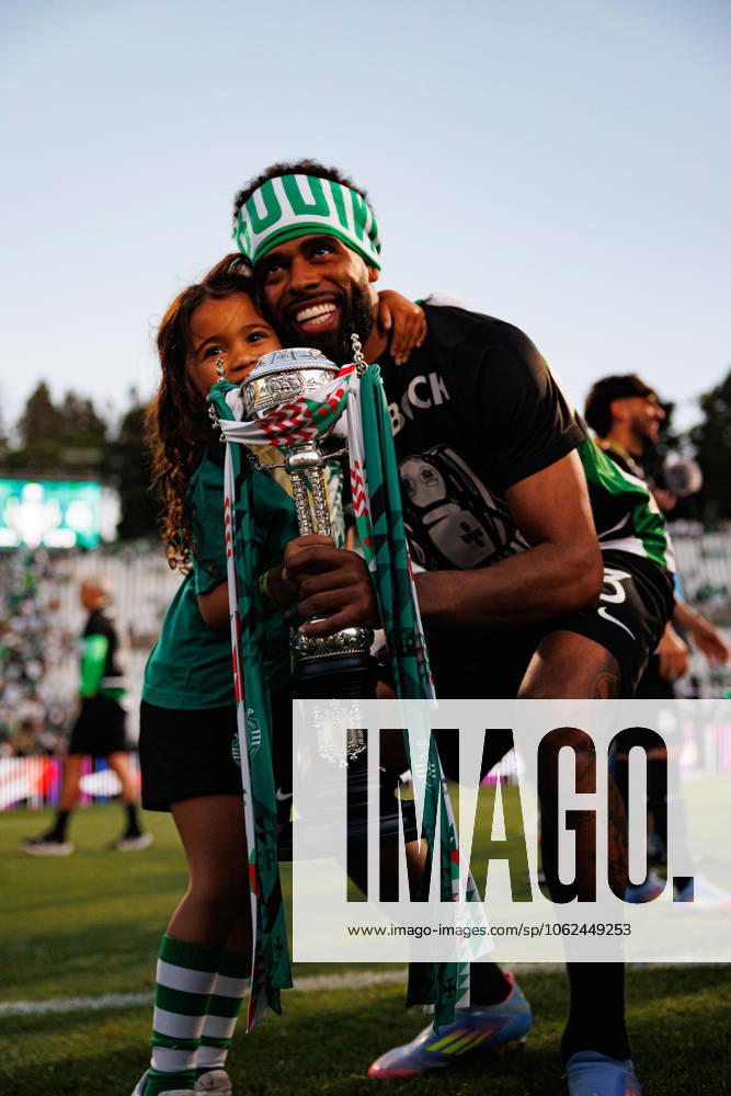 Jeremiah St. Juste seen during Taca de Portugal 2025 final game between teams of SL Benfica and Sporting CP (Maciej Rogowski) Lisboa Estadio Nacional Jamor Portugal