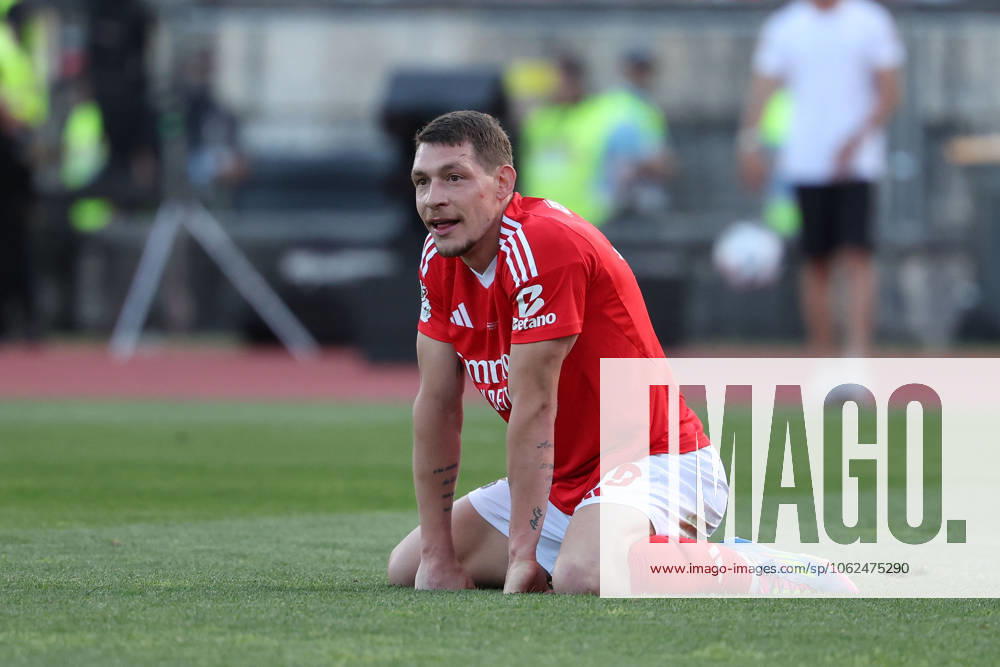 Lisboa, Portugal 25 05 2025 Taca de Portugal Generali Tranquilidade SL Benfica Sporting Clube de Portugal v l , Andrea Belotti S L Benfica disappointed, disappointed looking, dissapointed, sad, frustrated, frustrated, frustrated