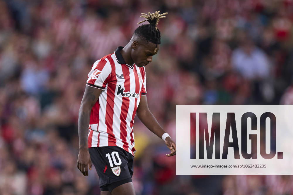 Athletic Club v FC Barcelona, Barca - LaLiga EA Sports Nico Williams of Athletic Club reacts during the LaLiga EA Sports match between Athletic Club and FC Barcelona at San Mames on May 25, 2025, in Bilbao, Spain. Bilbao San Mames Basque Country Spain RL_ATHvFCB_000095