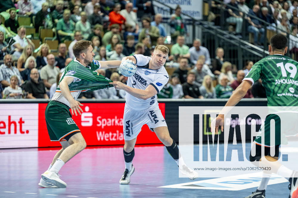 Handball Bundesliga HSG Wetzlar TBV Lemgo Lippe, 28 05 25 Lukas Hutecek TBV Lemgo Lippe, 2 , Dominik Mappes HSG Wetzlar, 7 Handball Bundesliga HSG Wetzlar TBV Lemgo Lippe Wetzlar, 28 05 25