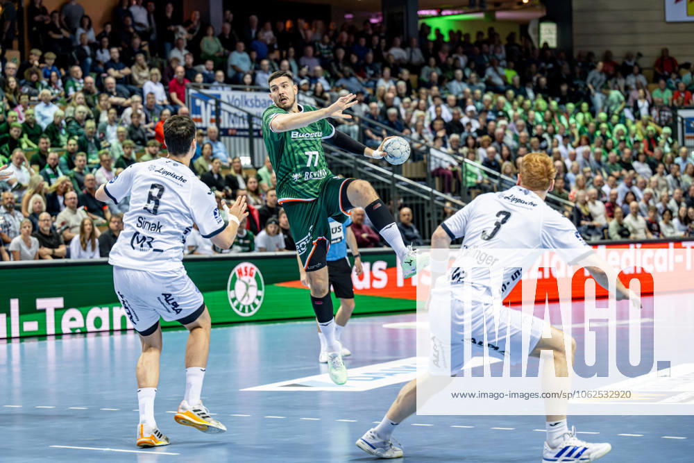 Handball Bundesliga HSG Wetzlar TBV Lemgo Lippe, 28 05 25 Stefan Cavor HSG Wetzlar, 77 , Frederik Simak TBV Lemgo Lippe, 8 , Nicolai Theilinger TBV Lemgo Lippe, 3 Handball Bundesliga HSG Wetzlar TBV Lemgo Lippe Wetzlar, 28 05 25