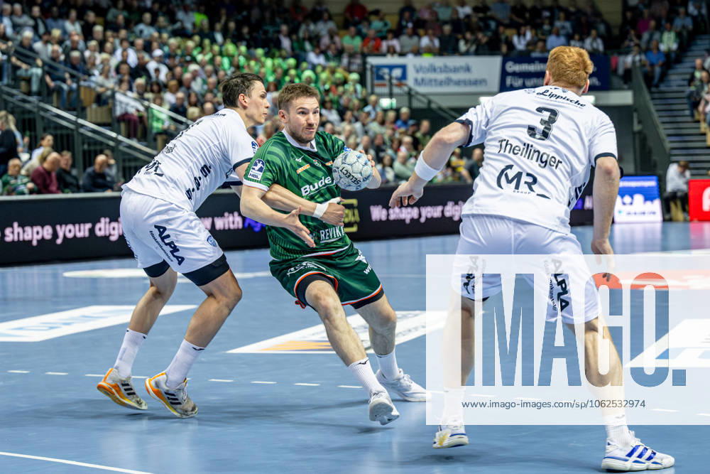 Handball Bundesliga HSG Wetzlar TBV Lemgo Lippe, 28 05 25 Dominik Mappes HSG Wetzlar, 7 , Frederik Simak TBV Lemgo Lippe, 8 , Nicolai Theilinger TBV Lemgo Lippe, 3 Handball Bundesliga HSG Wetzlar TBV Lemgo Lippe Wetzlar, 28 05 25
