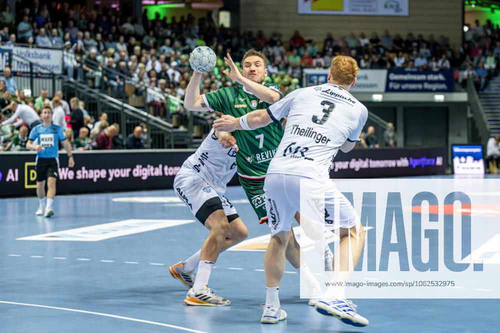 Handball Bundesliga HSG Wetzlar TBV Lemgo Lippe, 28 05 25 Dominik Mappes HSG Wetzlar, 7 , Frederik Simak TBV Lemgo Lippe, 8 , Nicolai Theilinger TBV Lemgo Lippe, 3 Handball Bundesliga HSG Wetzlar TBV Lemgo Lippe Wetzlar, 28 05 25