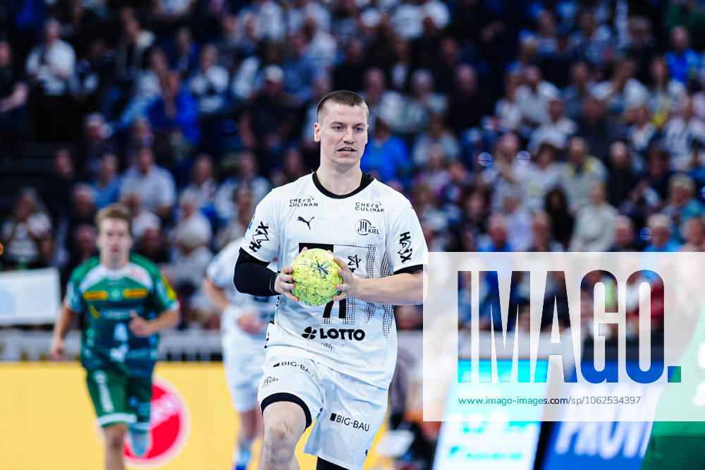 Elias Ellefsen a Skipagotu THW Kiel, 71 GER, THW Kiel vs SC DHfK Leipzig, Handball, Bundesliga, Matchday, 31, Season 2024 2025, 28 05 2025 GER, THW Kiel vs SC DHfK Leipzig, Handball, Bundesliga, Matchday, 31, Season 2024 2025, 28 05 2025 Kiel