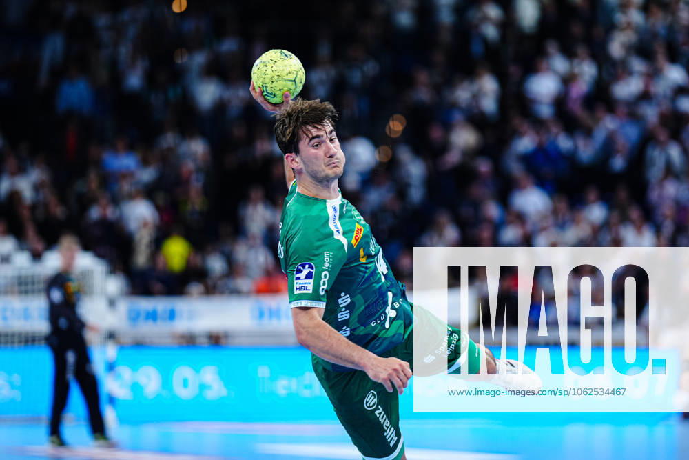 Throw Goal Stephan Seitz SC DHfK Leipzig, 44 GER, THW Kiel vs SC DHfK Leipzig, Handball, Bundesliga, Matchday, 31, Season 2024 2025, 28 05 2025 GER, THW Kiel vs SC DHfK Leipzig, Handball, Bundesliga, Matchday, 31, Season 2024 2025, 28 05 2025 Kiel