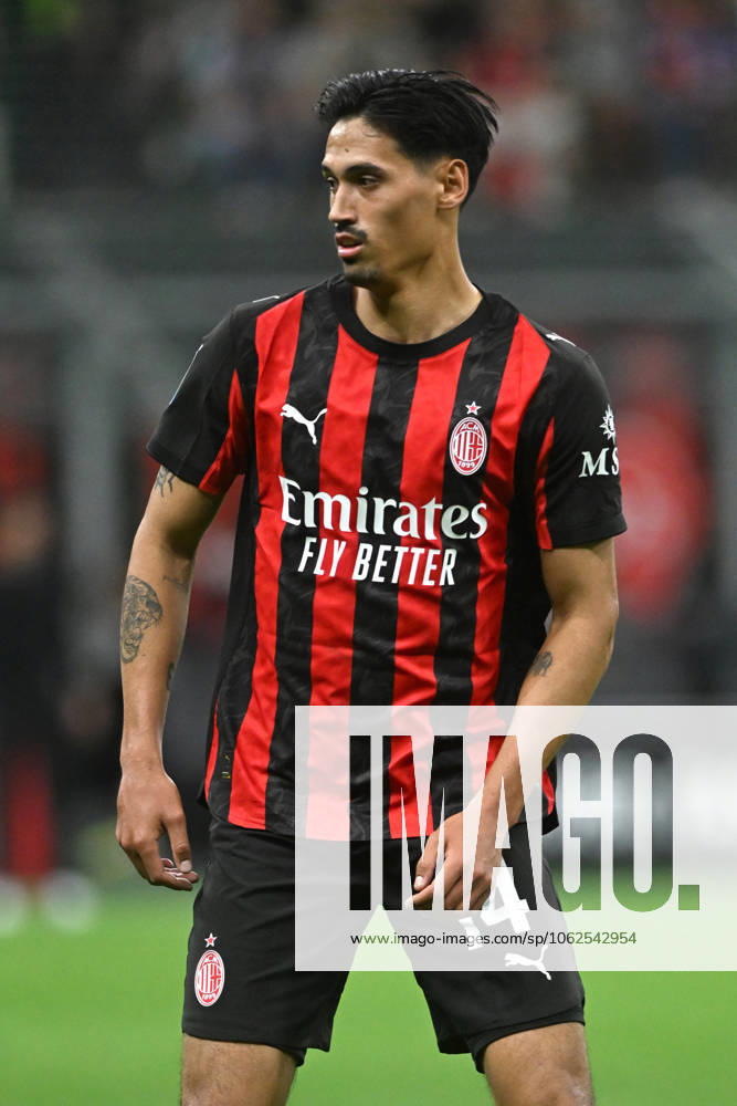 TIJANI REIJNDERS, Serie A 2024-25, Milan-Monza 2-0, Milan New Shirt 2025-26, azione, action, single shot SERIE A 2024-25 MILAN-MONZA 2-0 Milan Maglia Nuova 2025-26