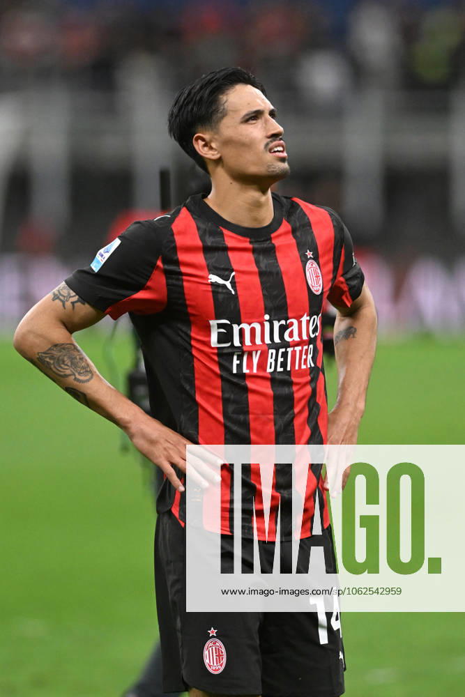 TIJANI REIJNDERS, Serie A 2024-25, Milan-Monza 2-0, Milan New Shirt 2025-26, azione, action, single shot SERIE A 2024-25 MILAN-MONZA 2-0 Milan Maglia Nuova 2025-26
