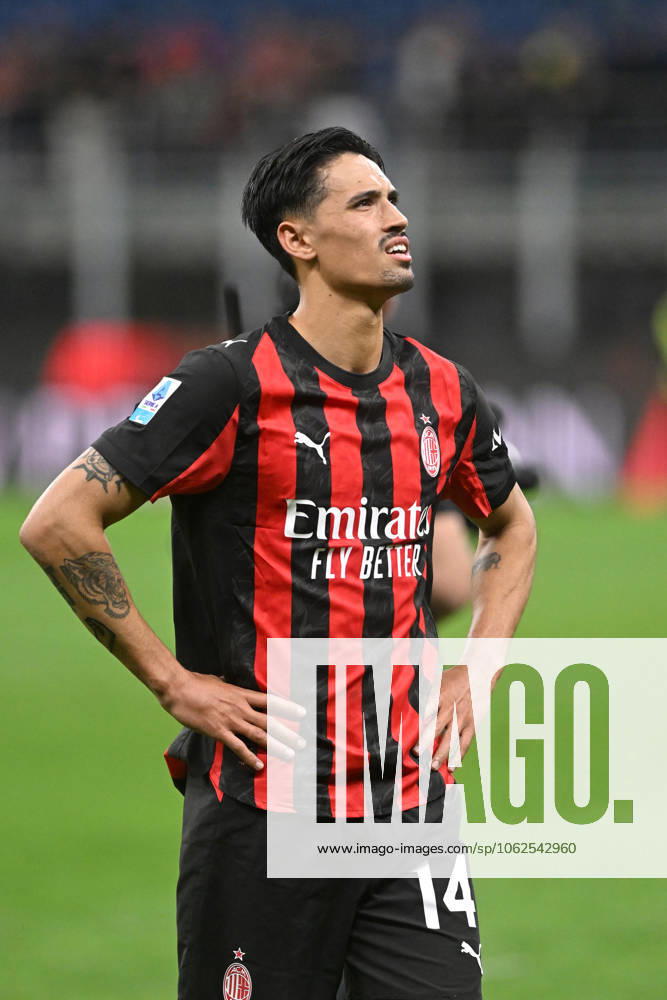 TIJANI REIJNDERS, Serie A 2024-25, Milan-Monza 2-0, Milan New Shirt 2025-26, azione, action, single shot SERIE A 2024-25 MILAN-MONZA 2-0 Milan Maglia Nuova 2025-26