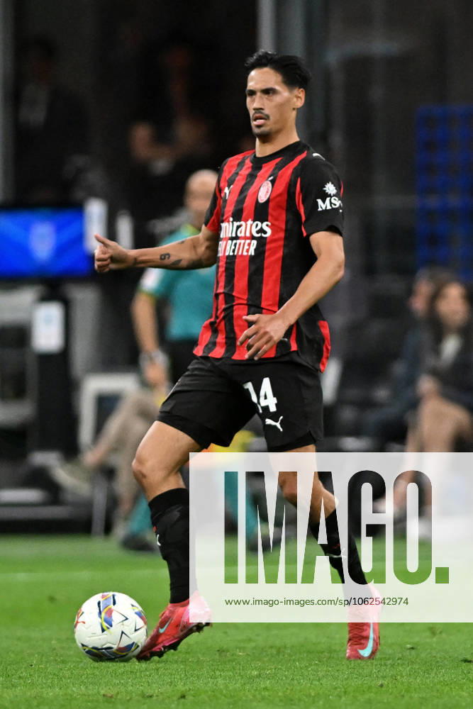 TIJANI REIJNDERS, Serie A 2024-25, Milan-Monza 2-0, Milan New Shirt 2025-26, azione, action, single shot SERIE A 2024-25 MILAN-MONZA 2-0 Milan Maglia Nuova 2025-26