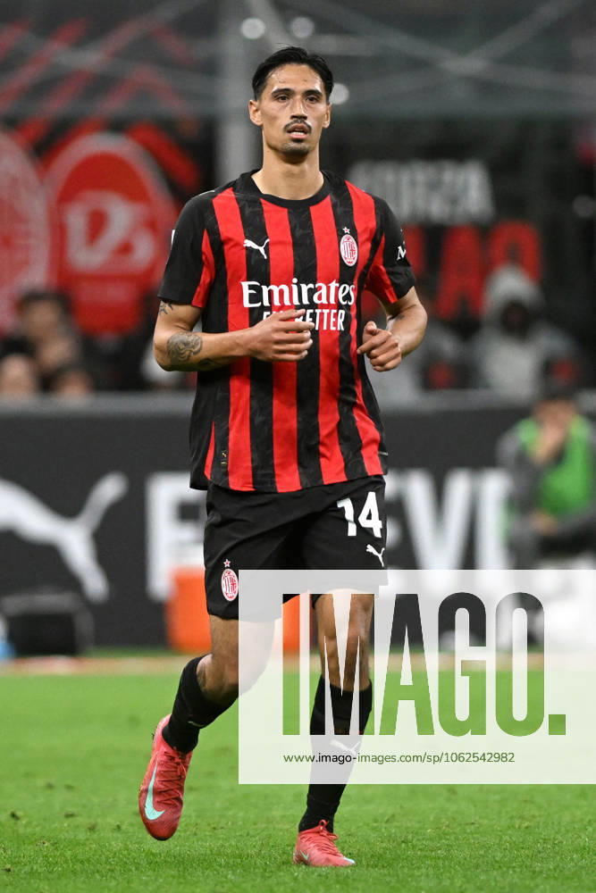 TIJANI REIJNDERS, Serie A 2024-25, Milan-Monza 2-0, Milan New Shirt 2025-26, azione, action, single shot SERIE A 2024-25 MILAN-MONZA 2-0 Milan Maglia Nuova 2025-26