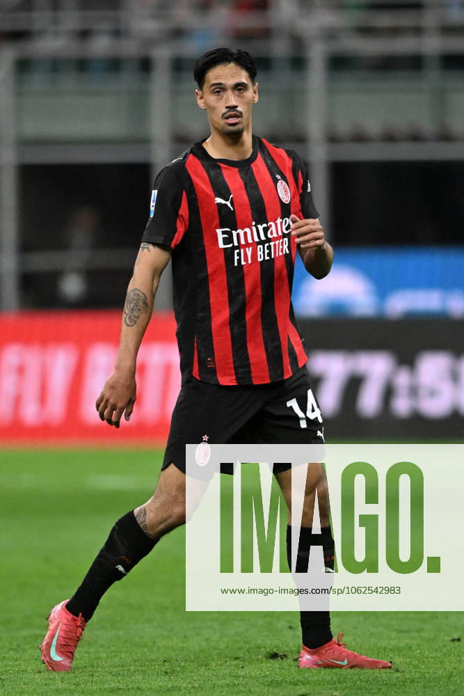 TIJANI REIJNDERS, Serie A 2024-25, Milan-Monza 2-0, Milan New Shirt 2025-26, azione, action, single shot SERIE A 2024-25 MILAN-MONZA 2-0 Milan Maglia Nuova 2025-26