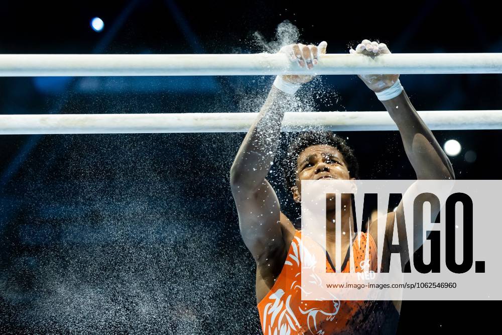 Bilder des Jahres 2025, Sport 05 Mai LEIPZIG - Elijah Faverus in action during the all-around finals at the European Gymnastics Championships in Leipzig, Germany. ANP IRIS VAN DEN BROEK ANPxSportx IVx 528966698 originalFilename: 528966698
