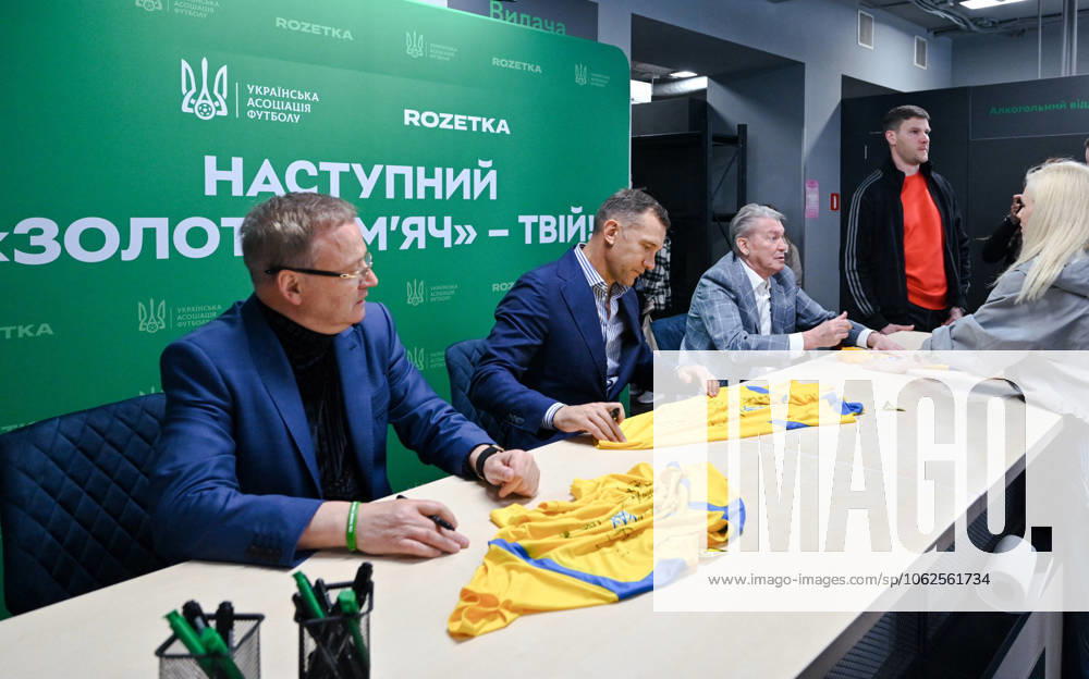 Three Ballons d’Or Won by Ukrainian Footballers Delivered to Lviv The 1986 Footballer of the Year Ihor Belanov, President of the Ukrainian Football Association, 2004 Footballer of the Year Andrii Shevchenko and 1975 Footballer of the Year Oleh Blokhin (L to R) are pictured during an autograph session as part of the presentation of three Ballon d?Or awards won by Ukrainian footballers, Lviv, Ukraine, on May 29, 2025 (Photo by Anastasiia Smolienko Ukrinform) Lviv Ukraine