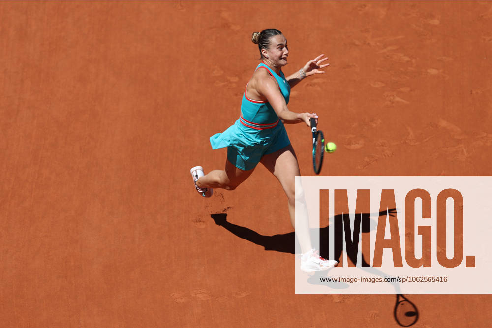 ARYNA SABALENKA during the match against Olga Danilovic of Serbia at the third round of the French Open 2025 at Roland Garros in Paris. Paris France - ZUMAc278 20250530_zsp_c278_006