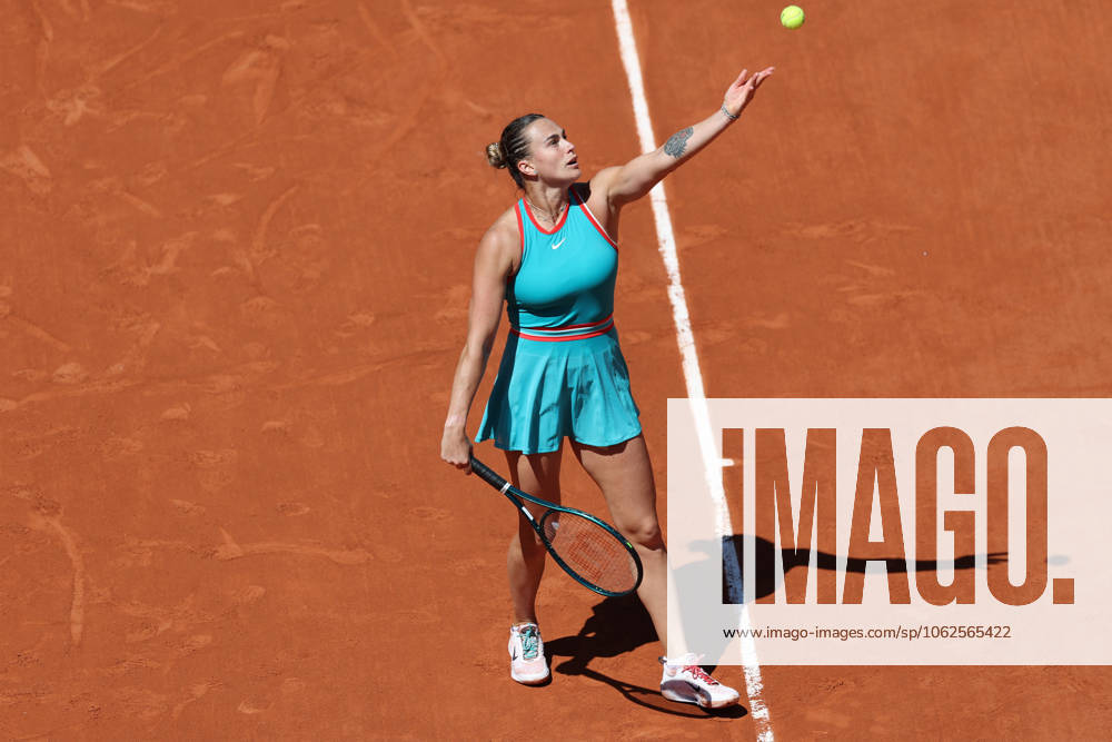 ARYNA SABALENKA during the match against Olga Danilovic of Serbia at the third round of the French Open 2025 at Roland Garros in Paris. Paris France - ZUMAc278 20250530_zsp_c278_009
