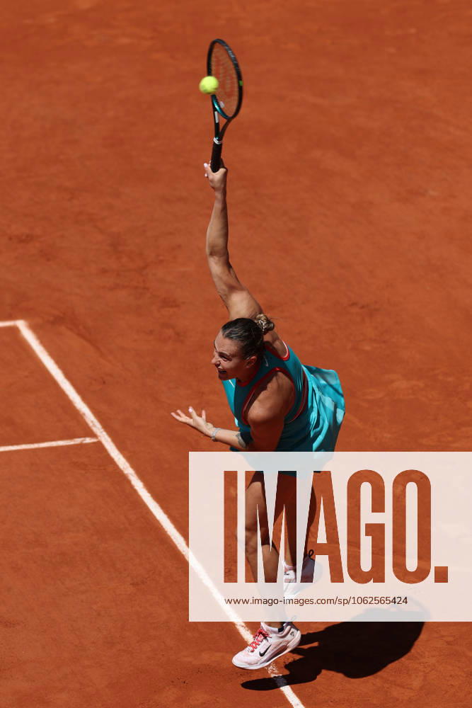 ARYNA SABALENKA during the match against Olga Danilovic of Serbia at the third round of the French Open 2025 at Roland Garros in Paris. Paris France - ZUMAc278 20250530_zsp_c278_010