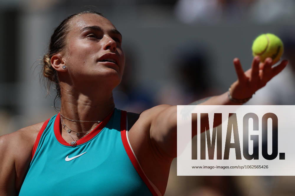 ARYNA SABALENKA during the match against Olga Danilovic of Serbia at the third round of the French Open 2025 at Roland Garros in Paris. Paris France - ZUMAc278 20250530_zsp_c278_011