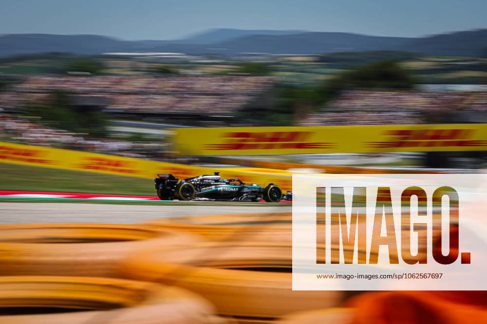63 George Russell GBR, Mercedes AMG Petronas F1 Team , F1 Grand Prix of Spain at Circuit de Barcelona Catalunya on May 30, 2025 in Barcelona, Spain Photo by HOCH ZWEI Barcelona Spain