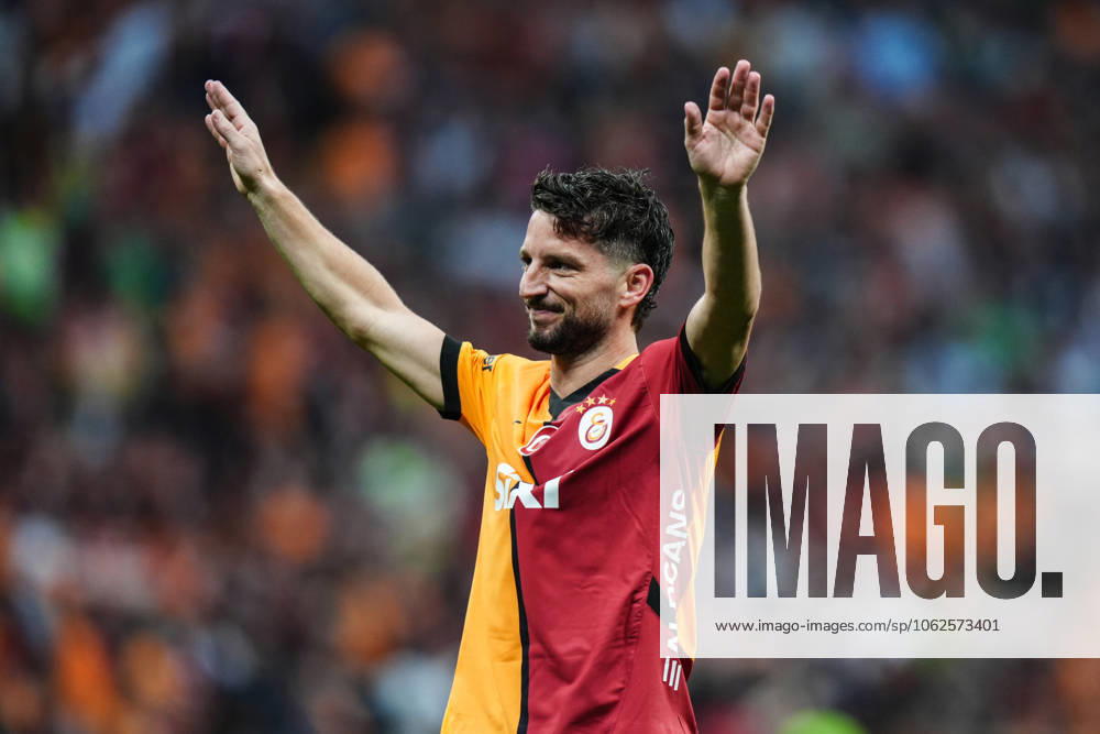 Galatasaray v RAMS Basaksehir - Turkish Super Lig ISTANBUL, TURKIYE - MAY 30: Dries Mertens of Galatasaray celebrates after scoring a goal during Turkish Super Lig match between Galatasaray and RAMS Basaksehir at RAMS Park in Istanbul, Turkiye on May 30, 2025. Hakan Akgun Anadolu Istanbul Turkey. Editorial use only. Please get in touch for any other usage.