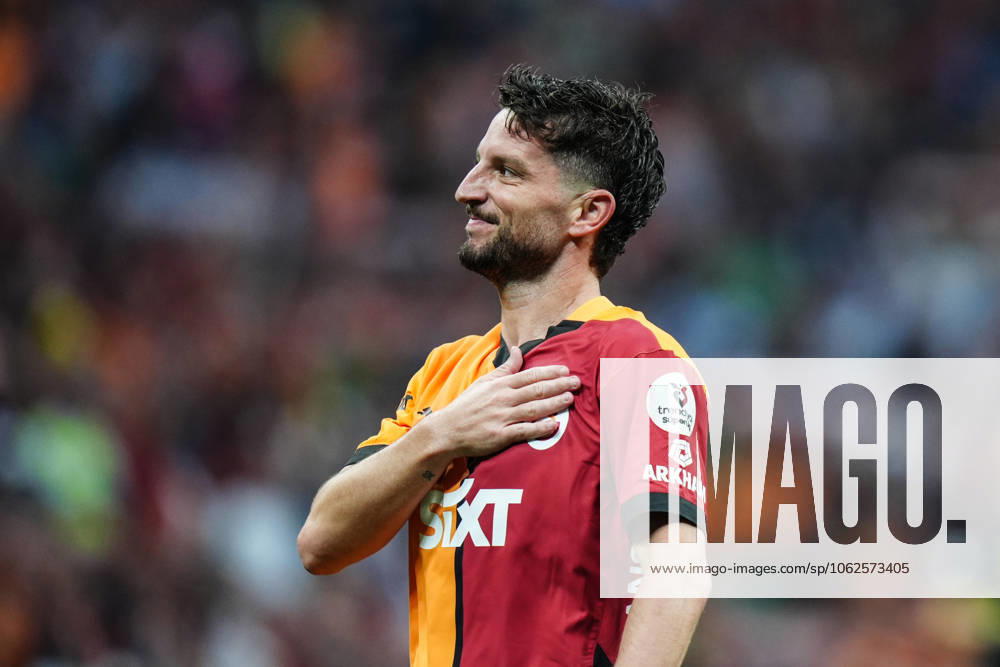 Galatasaray v RAMS Basaksehir - Turkish Super Lig ISTANBUL, TURKIYE - MAY 30: Dries Mertens of Galatasaray celebrates after scoring a goal during Turkish Super Lig match between Galatasaray and RAMS Basaksehir at RAMS Park in Istanbul, Turkiye on May 30, 2025. Hakan Akgun Anadolu Istanbul Turkey. Editorial use only. Please get in touch for any other usage.