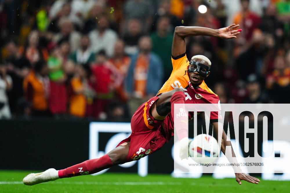 Galatasaray v RAMS Basaksehir - Turkish Super Lig ISTANBUL, TURKIYE - MAY 30: Victor Osimhen of Galatasaray in action during the 38th and final week match of the Turkish Super Lig between Galatasaray and RAMS Basaksehir at RAMS Park in Istanbul, Turkiye on May 30, 2025. Hakan Akgun Anadolu Istanbul Turkey. Editorial use only. Please get in touch for any other usage.