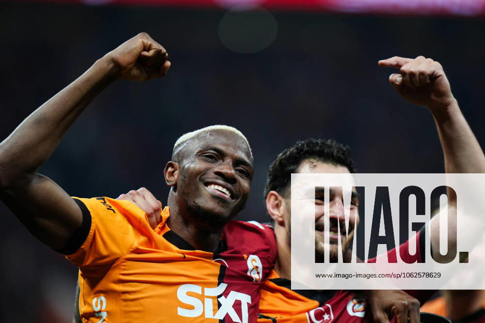 Galatasaray v RAMS Basaksehir - Turkish Super Lig ISTANBUL, TURKIYE - MAY 30: Victor Osimhen of Galatasaray celebrates after scoring a goal during the 38th and final week match of the Turkish Super Lig between Galatasaray and RAMS Basaksehir at RAMS Park in Istanbul, Turkiye on May 30, 2025. Hakan Akgun Anadolu Istanbul Turkey. Editorial use only. Please get in touch for any other usage.