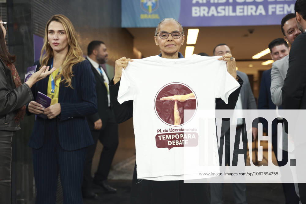 Friendly match between Brazil and Japan in Sao Paulo Sao Paulo (SP), 05 30 2025 friendly teams Brazil Japan Marina Silva, Minister of State for the Environment and Climate Change of Brazil during the match between Brazil and Japan, held at the Neo Quimica Arena, Sao Paulo-SP, this Friday, May 30, 2025. (Foto: Leco Viana Thenews2 imago images)