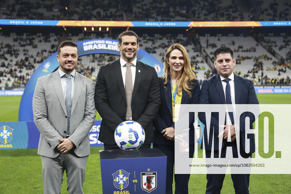 Friendly match between Brazil and Japan in Sao Paulo Sao Paulo (SP), 05 30 2025 friendly teams Brazil Japan the new president of the Brazilian Football Confederation CBF, Samir Xaud, and his vice president Michelle Ramalho, during the match between Brazil and Japan, held at the Neo Quimica Arena, Sao Paulo-SP, this Friday, May 30, 2025. (Foto: Leco Viana Thenews2 imago images)