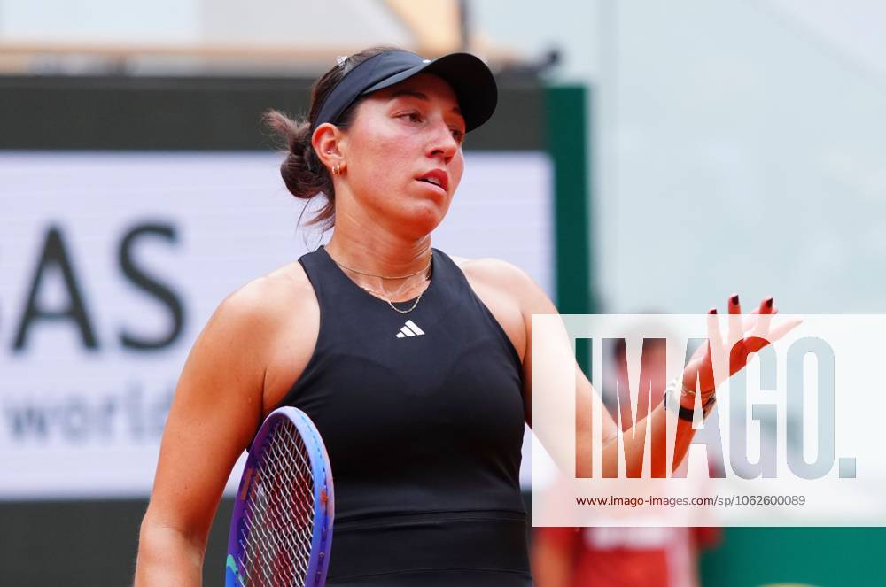 Jessica Pegula reacts French Open Tennis, Day Seven, Tennis, Roland Garros, Paris, France