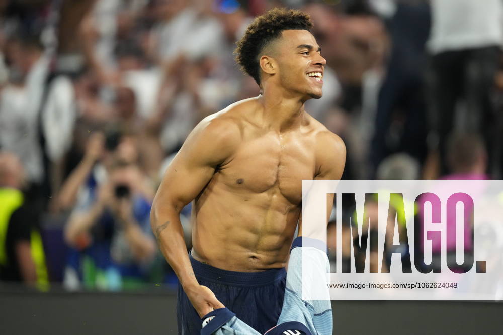 2025 UEFA Champions League Final: Paris Saint-Germain F.C. vs. FC Internazionale Milano Desire Doue of Paris Saint-Germain F.C. scores his second goal of the evening and celebrates during the 2025 UEFA Champions League Final: Paris Saint-Germain F.C. vs. FC Internazionale Milano on 31 May 2025, at Munich Football Arena, in Munich, Germany Munich Munich Football Arena Germany