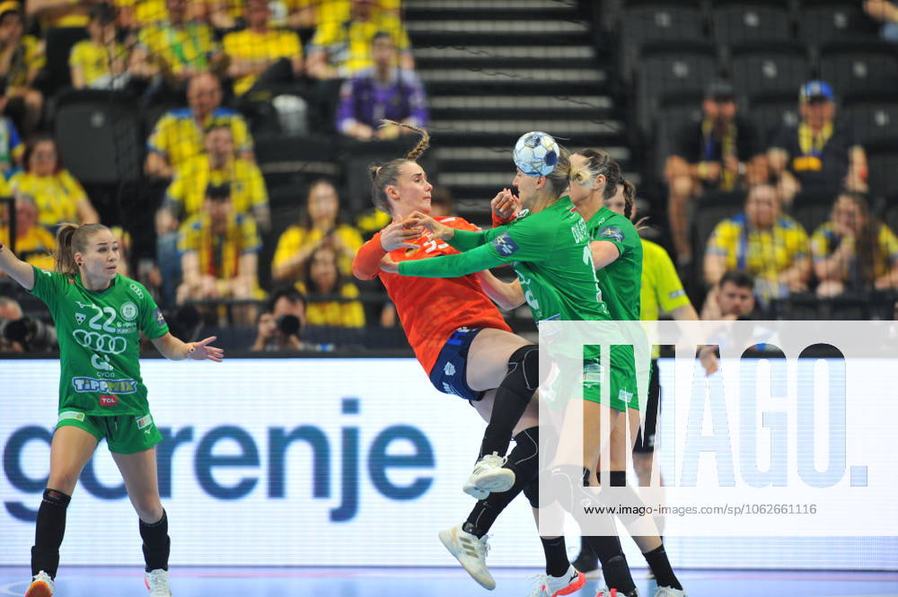 DEILA THALE RUSHFELDT of Odense Handbold on the final of the EHF Champions League Woman between Gyori Audi ETO KC and Odense Handbold on the second day of the EHF Champions league Final4 Woman in Budapest on the 1th of June. Budapest Hungary - ZUMAs291 20250601_zip_s291_046