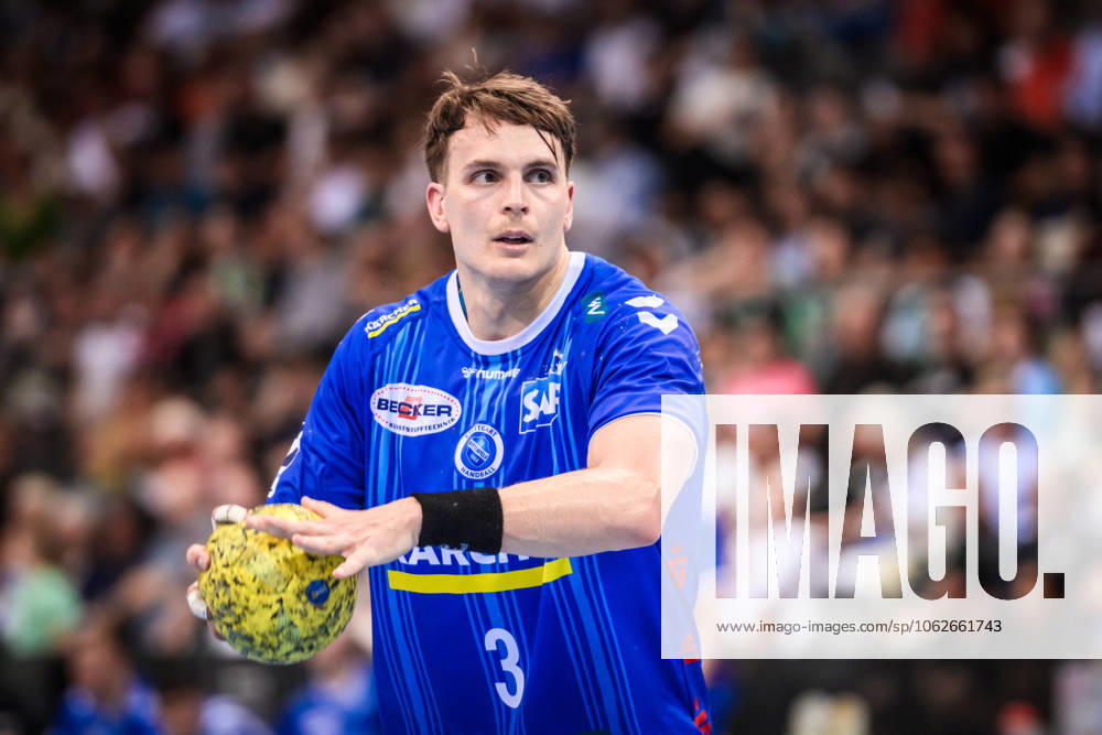 Max Haefner TVB Stuttgart, 03 GER, TVB Stuttgart Fuechse Berlin, Handball, Bundesliga, HBL, 32 Matchday, Season 2024 2025, 01 06 2025 GER, TVB Stuttgart Fuechse Berlin, Handball, Bundesliga, HBL, 32 Matchday, Season 2024 2025, 01 06 2025 Stuttgart
