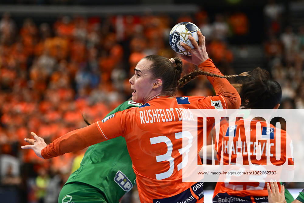 BUDAPEST: Gyori Audi ETO and Odense Handhold, gold medal Thale Deila of Odense Handhold in action during the EHF Champions League Women 2024 2025 gold medal game between Gyori Audi ETO and Odense Handhold, in Budapest, Hungary, June 01, 2025. Alex Nicodim Imago Images